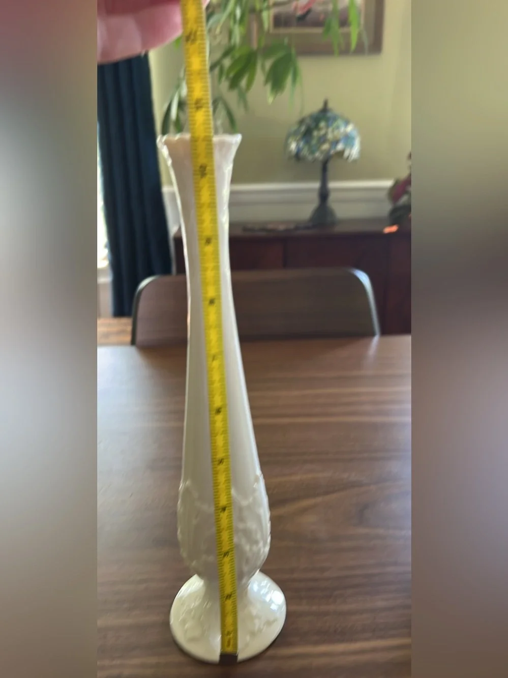Lenox Tall Cream Porcelain Bud Vase